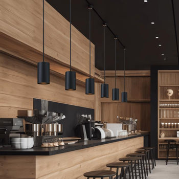 Phelps Matte Black Indoor Mini Pendant