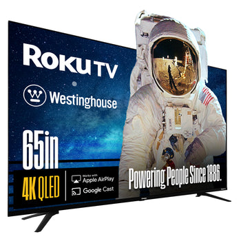 65″ Edgeless QLED 4K UHD Roku TV with Voice Remote