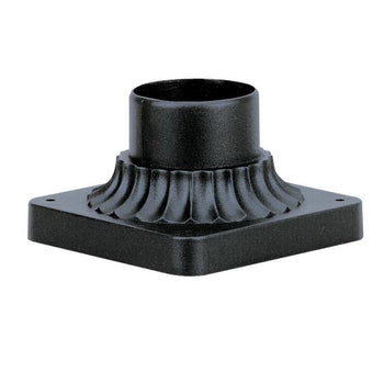 Pedestal Mount for Post-Top Fixture, Textured Black Finish