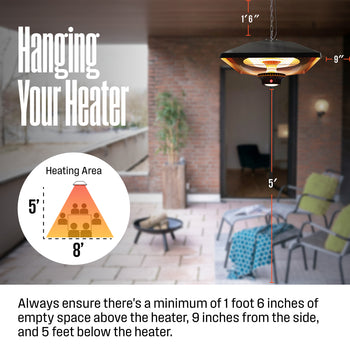 Hanging Outdoor Infrared Electric Outdoor Heater