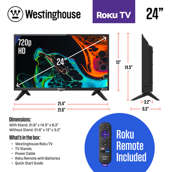 Element 24” 720P HD Roku TV