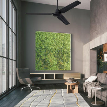 Jax Industrial-Style 56-Inch Indoor Ceiling Fan, Matte Black