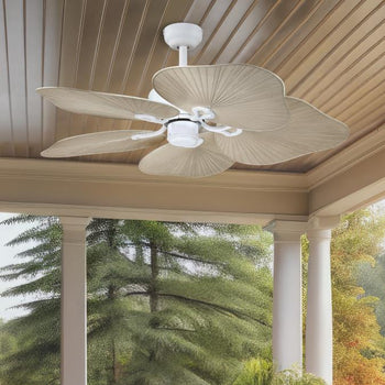 Oasis 44-Inch Indoor/Outdoor Ceiling Fan, Matte White