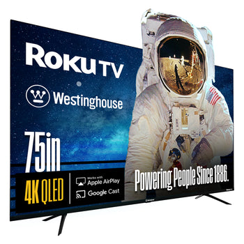 75″ Edgeless QLED 4K UHD Roku TV with Voice Remote