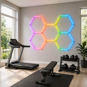 Color-Changing LED Hex Light Kit with Remote Control