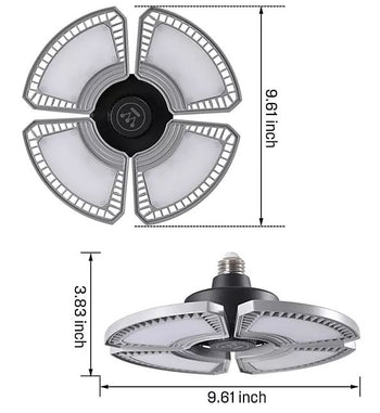 8000 Lumen LED Garage Light, 2 Pack