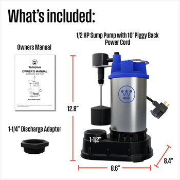 1/2 HP Submersible Sump Pump