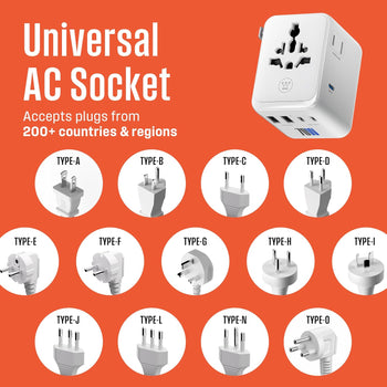 WGo 70W PD Universal Travel Adapter