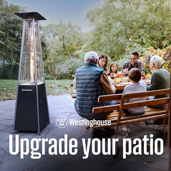 Outdoor Propane Patio Heater with Wheels,  48,000 BTU