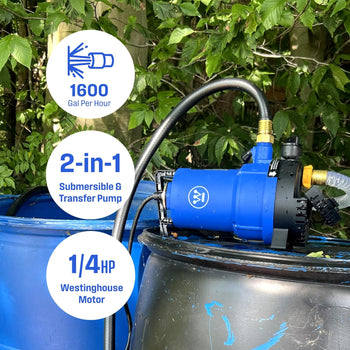 2 in 1 Utility Pump 1/4 HP