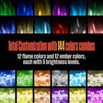 60 Inch 3 Sided Electric Fireplace Heater