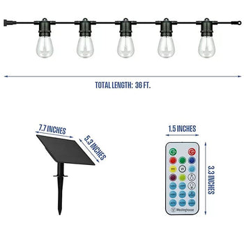 Solar Color Change String Light Set