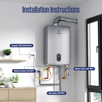 Apolo Performance Tankless Indoor Natural Gas Water Heater 180,000 BTU