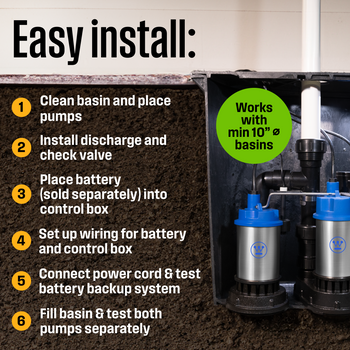 Compact Primary and Backup Pump System