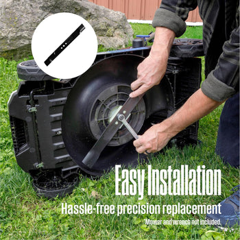 17 Inch Replacement Steel Mower Blade for Electric Lawn Mower, Fits WMow18 40V