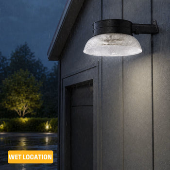 4000-Lumen Solar LED Barn Light with Motion Sensor