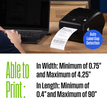 WHTP203e USB Direct Thermal Shipping Label Printer