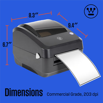 WHTP203e USB Direct Thermal Shipping Label Printer