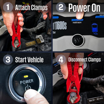 2000A Portable Car Battery Jump Starter Power Bank