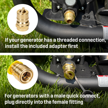 15' Natural Gas Hose: 1/2