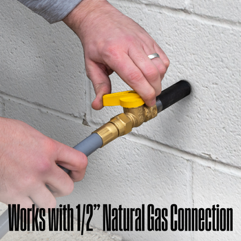15' Natural Gas Hose: 1/2