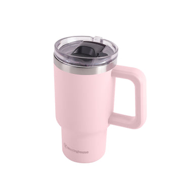 K - Double Wall Stainless Steel Tumbler (Pink) 40 oz