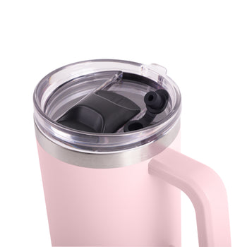 K - Double Wall Stainless Steel Tumbler (Pink) 40 oz