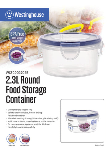 K - 2.3L Round food Storage