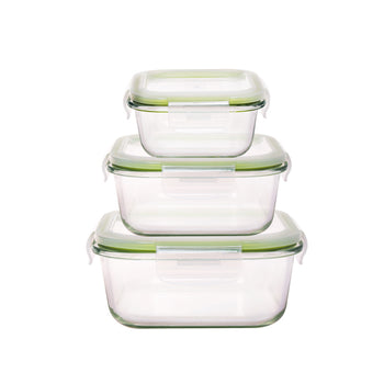 K - 6 Piece Glass Container Set