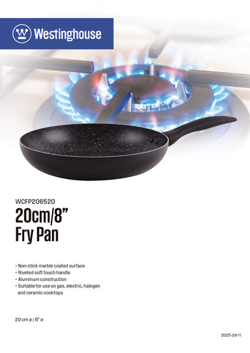K -Fry Pan Black Marble (20cm)