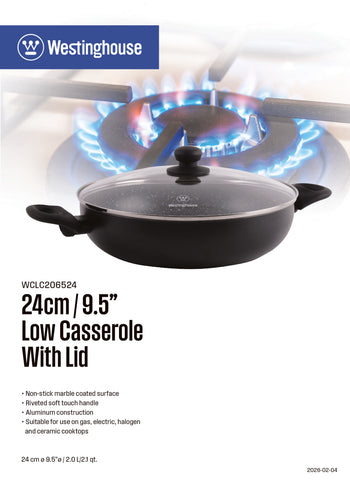 K - Low Casserole with Lid