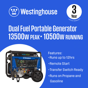 WGen10500DFc - Dual Fuel with CO Sensor