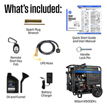 WGen14500DFc Generator - Dual Fuel with CO Sensor