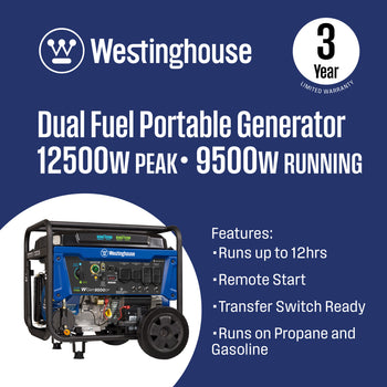 WGen9500DF Generator - Dual Fuel