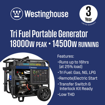 WGen14500TFc - Tri-Fuel with CO Sensor