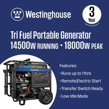 WGen14500TFc - Tri-Fuel with CO Sensor