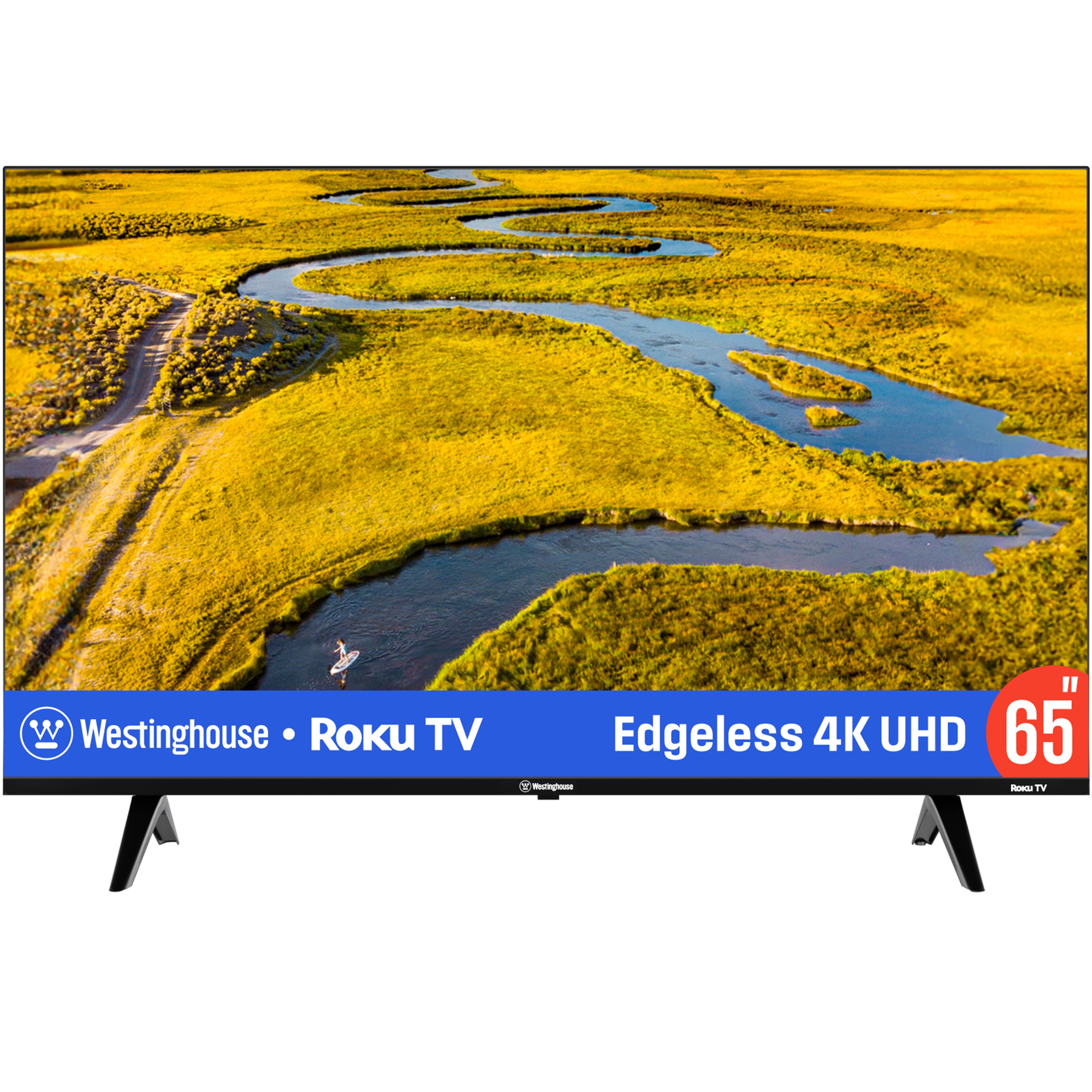 65″ Edgeless 4K UHD Roku TV | Westinghouse