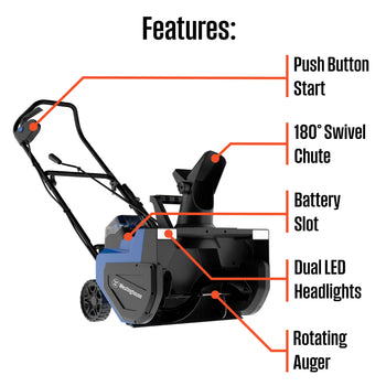 WSnow22T (Tool Only) 48V Cordless Snow Blower