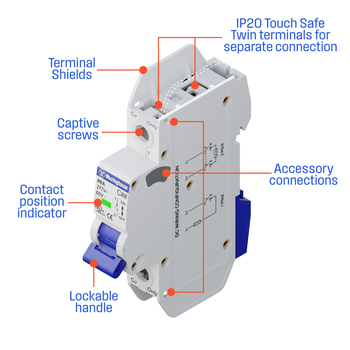 15A Single Pole Miniature Circuit Breaker