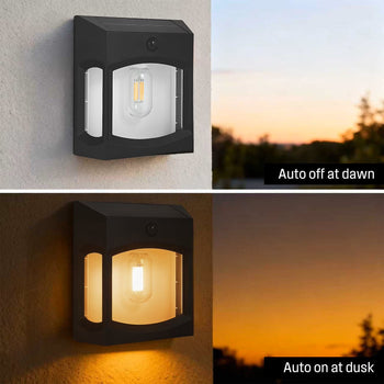 600 Lumen Solar Motion Activated Linkable Wall Light, 2pk