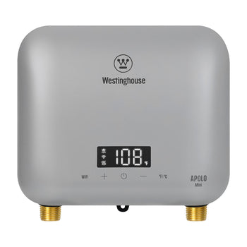 3.5KW Mini Electric Tankless Water Heater, Silver Gray