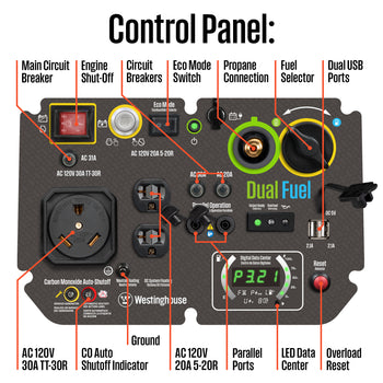 iGen5000DFc EFI Inverter Generator - Dual Fuel with CO Sensor