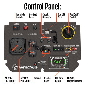 iGen5000cv Inverter Generator with CO Sensor