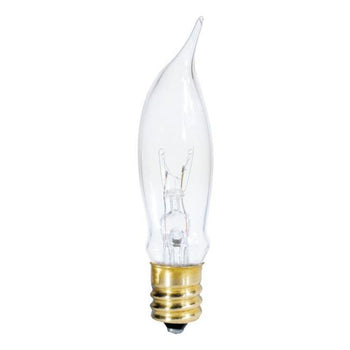 7-1/2 Watt CA5 Incandescent Clear E12 (Candelabra) Base, 120 Volt, Box