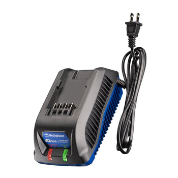 Westinghouse 40VMAX+™ Rapid Charger on a white background.