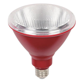PAR38 Flood 15-Watt (100 Watt Equivalent) Medium Base Red Outdoor LED Lamp