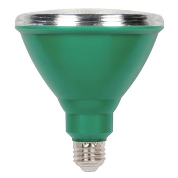 PAR38 Flood 15-Watt (100 Watt Equivalent) Medium Base Green Outdoor LED Lamp