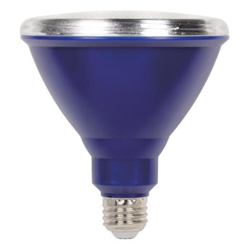 PAR38 Flood 15-Watt (100 Watt Equivalent) Medium Base Blue Outdoor LED Lamp