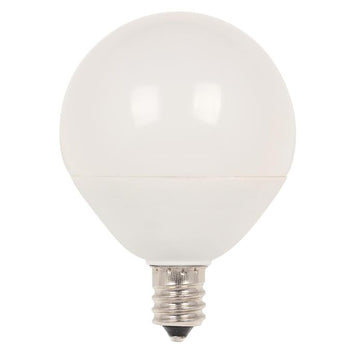 G16-1/2 7-Watt (60 Watt Equivalent) Candelabra Base Soft White Dimmable LED Lamp