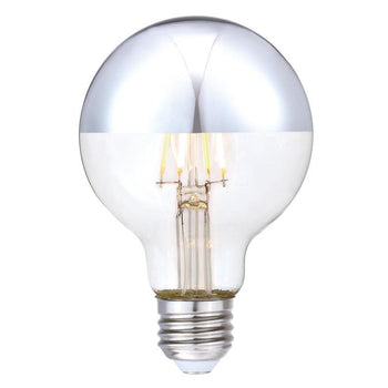 G25 4.5-Watt (40-Watt Equivalent) Medium Base Half Chrome Dimmable Filament LED Lamp